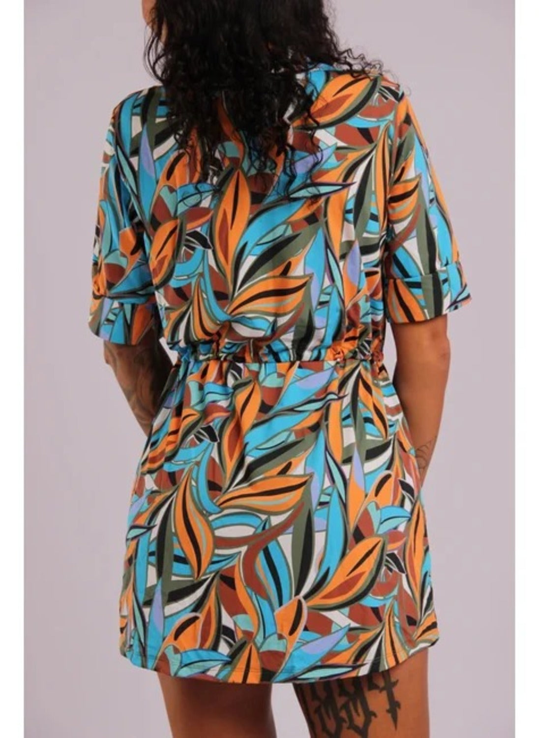 4003 - Saída De Praia Curta Camisão De Malha Fria Amazonia - Duna Casual