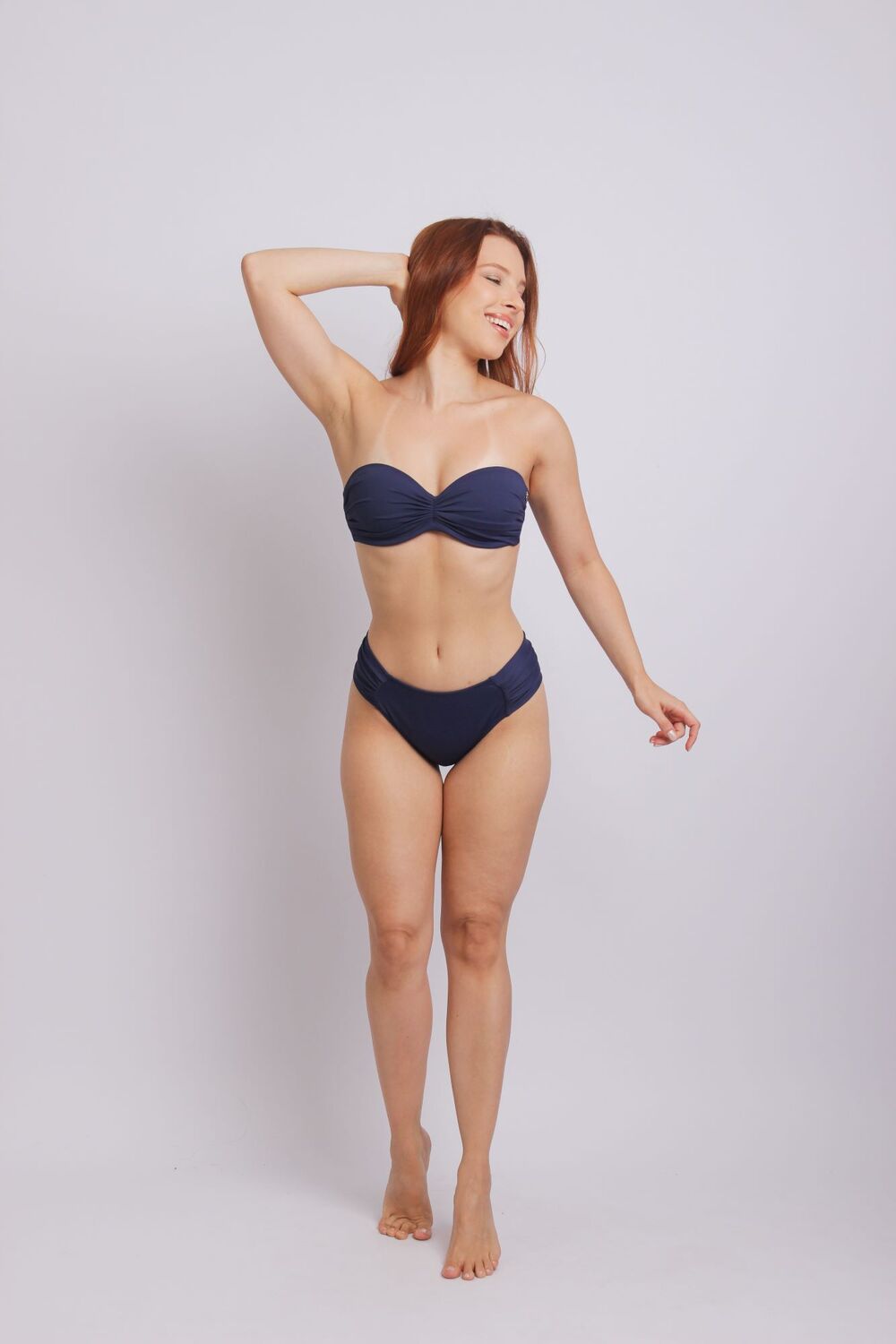 2201 - Top Biquíni Tomara Que Caia Inteiro Azul Marinho - Duna Casual