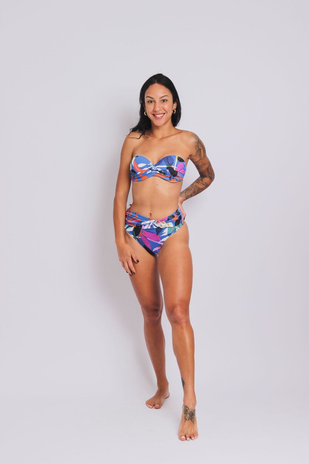 2402 - Calcinha de Biquíni Lateral Larga Faixa e Fivela Ceu Santo Amaro - Duna Casual