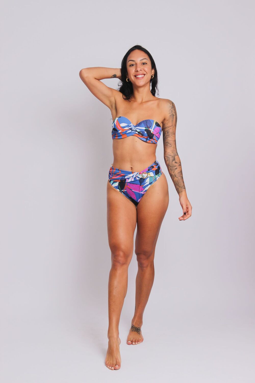 2402 - Calcinha de Biquíni Lateral Larga Faixa e Fivela Ceu Santo Amaro - Duna Casual