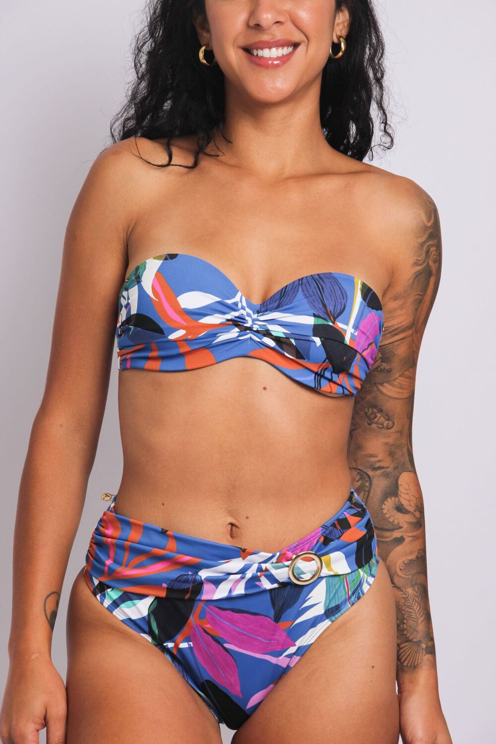 2402 - Calcinha de Biquíni Lateral Larga Faixa e Fivela Ceu Santo Amaro - Duna Casual