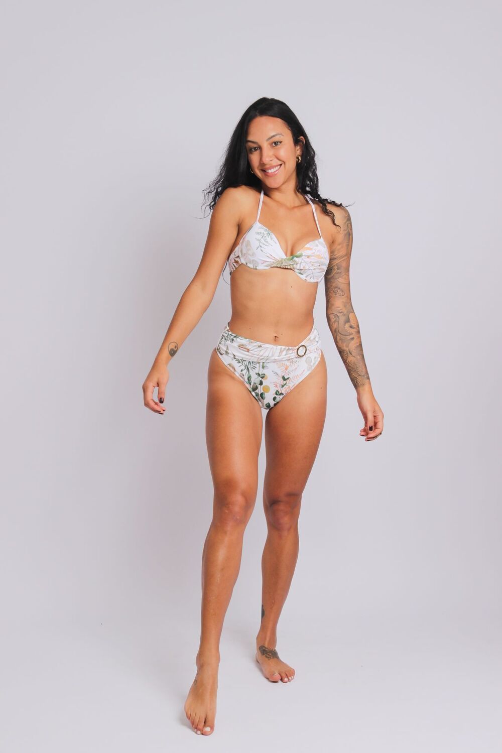 2402 - Calcinha de Biquíni Lateral Larga Faixa e Fivela Luxemburgo - Duna Casual