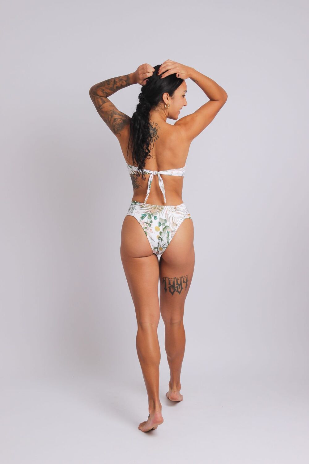 2405 - Calcinha do Biquíni Com Lateral Larga Franzida Luxemburgo - Duna Casual