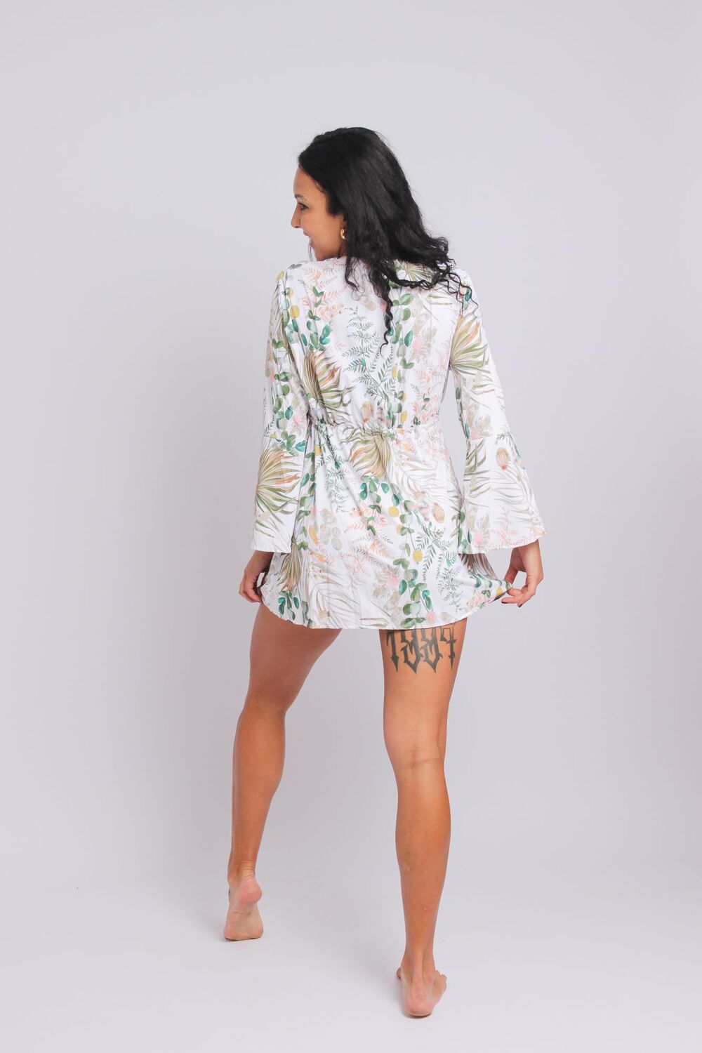 3494 - Saída De Praia Manga Boca de Sino Luxemburgo - Duna Casual