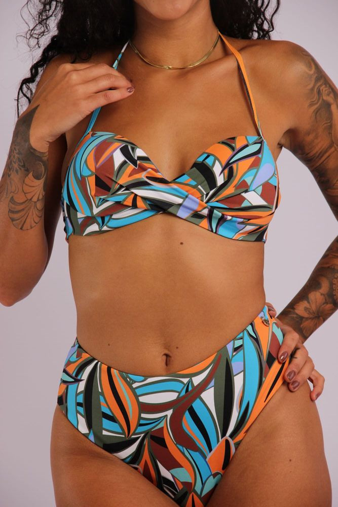 2204 - Top Biquíni Meia Taça Torcido Amazonia - Duna Casual