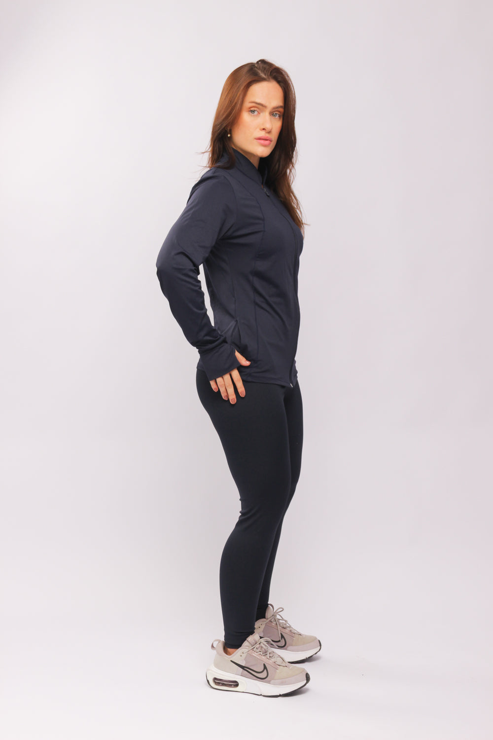 25005 - Jaquetinha Dry Fit Sport Azul Marinho - Duna Casual