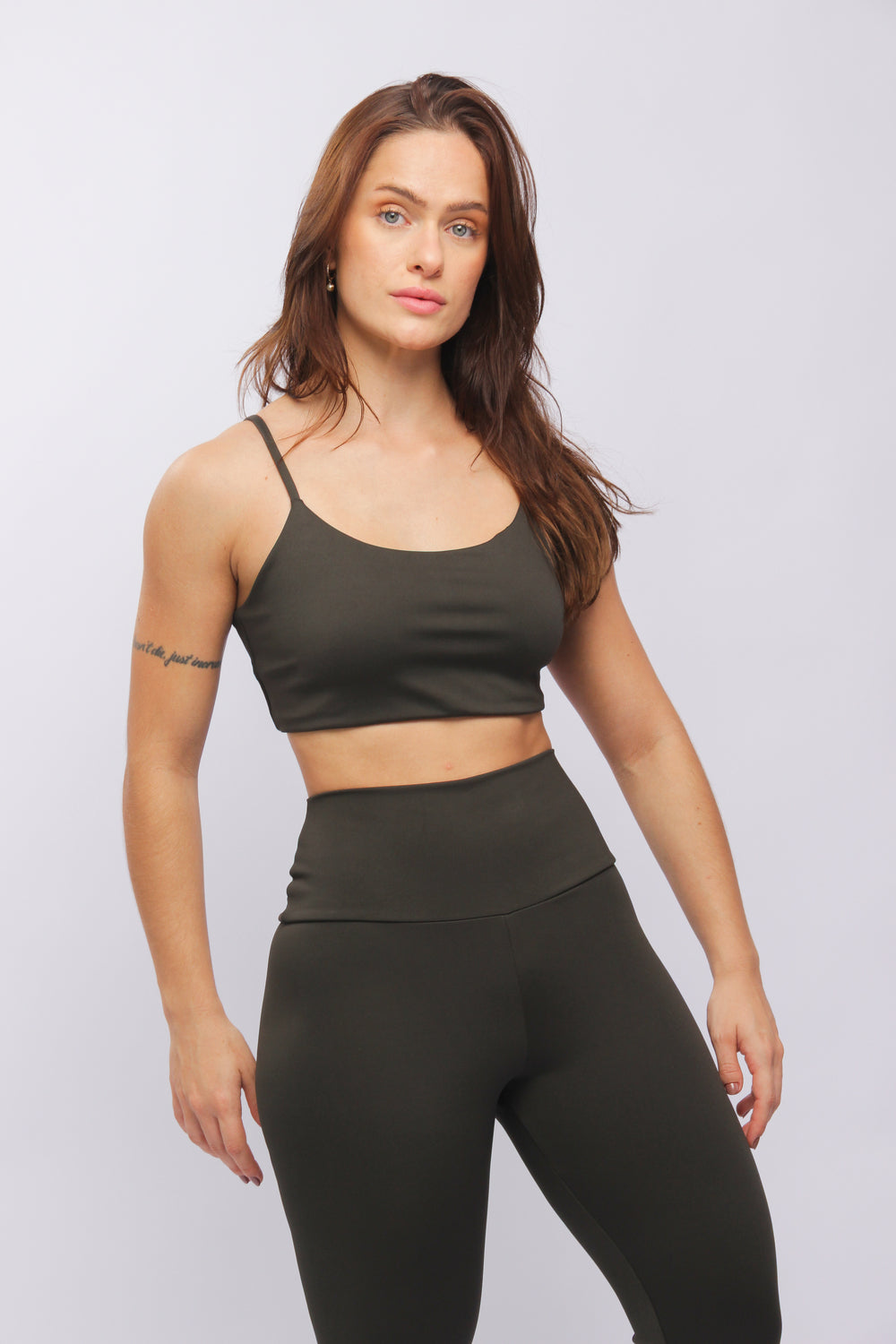 25011 - Legging Básica Sport Verde Oliva - Duna Casual