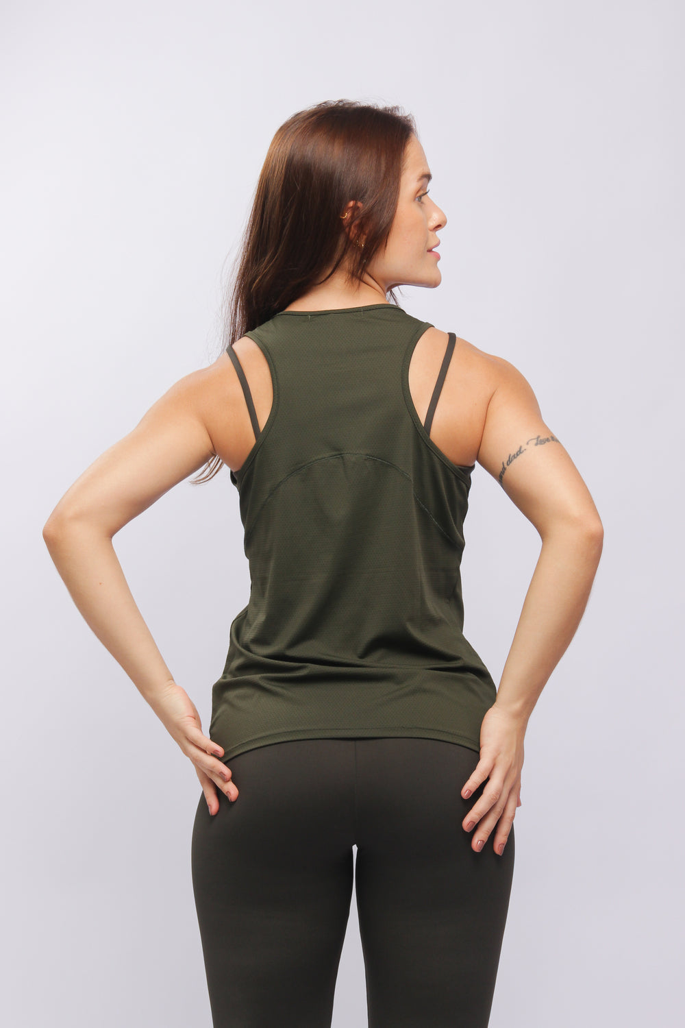 25006 - Regata Com Recortes Sport Verde Oliva - Duna Casual