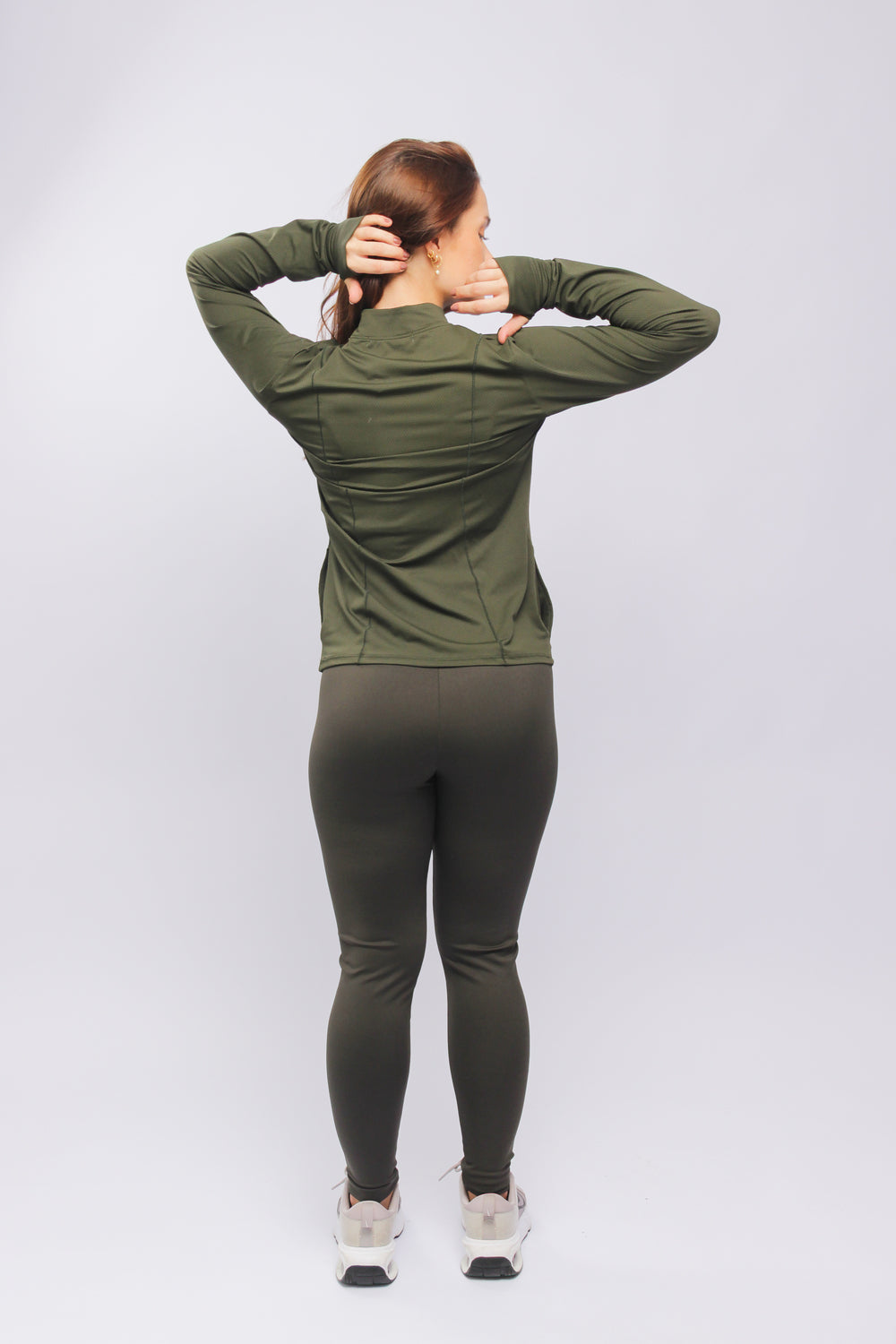 25005 - Jaquetinha Dry Fit Sport Verde Musgo - Duna Casual