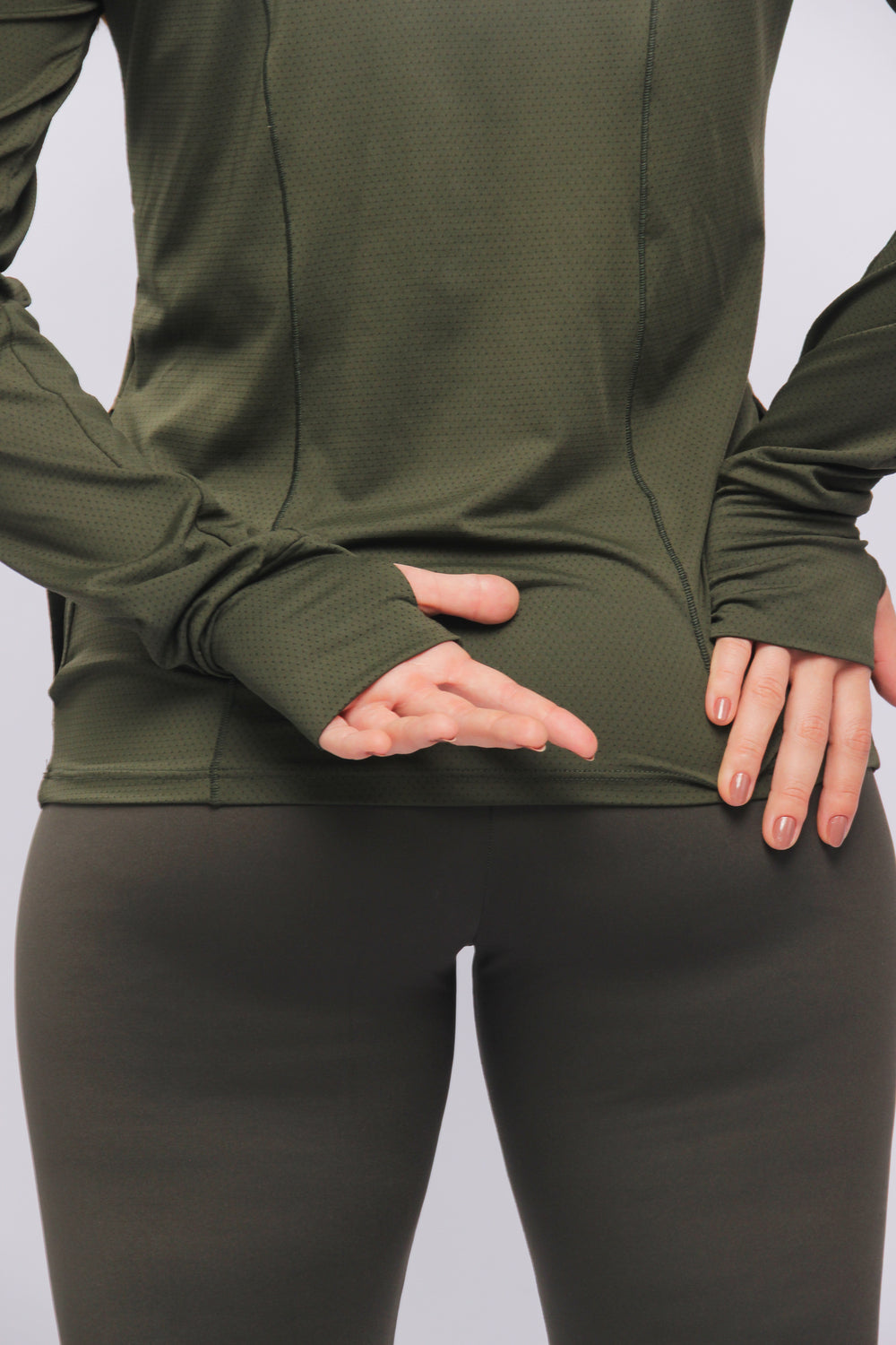 25005 - Jaquetinha Dry Fit Sport Verde Musgo - Duna Casual