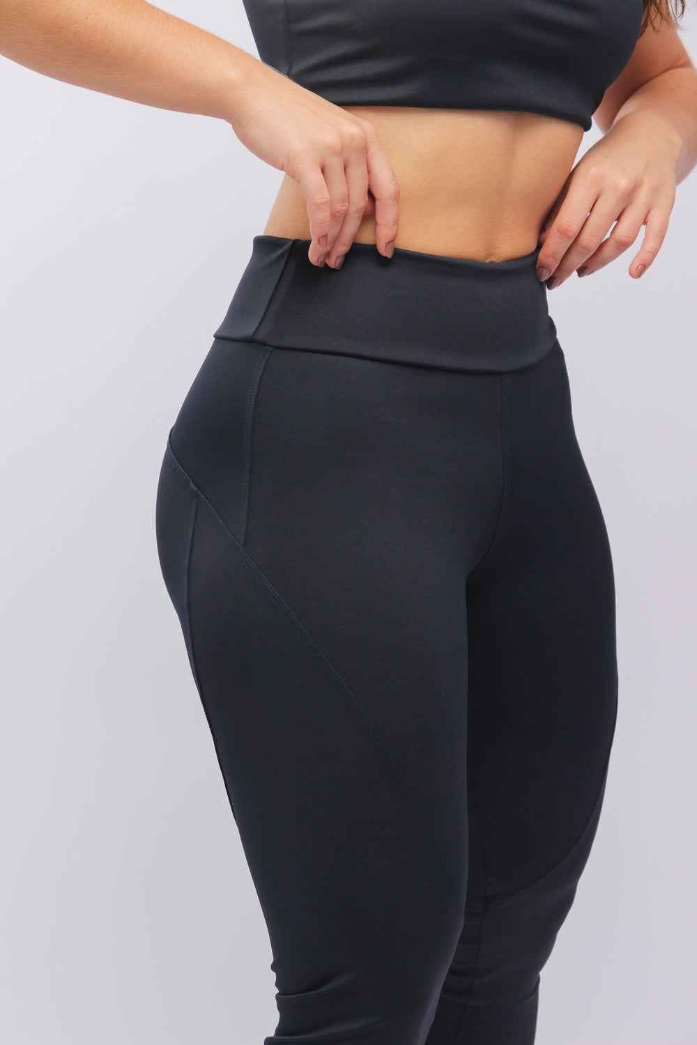 25012 - Legging Com Recortes Sport Azul Marinho - Duna Casual
