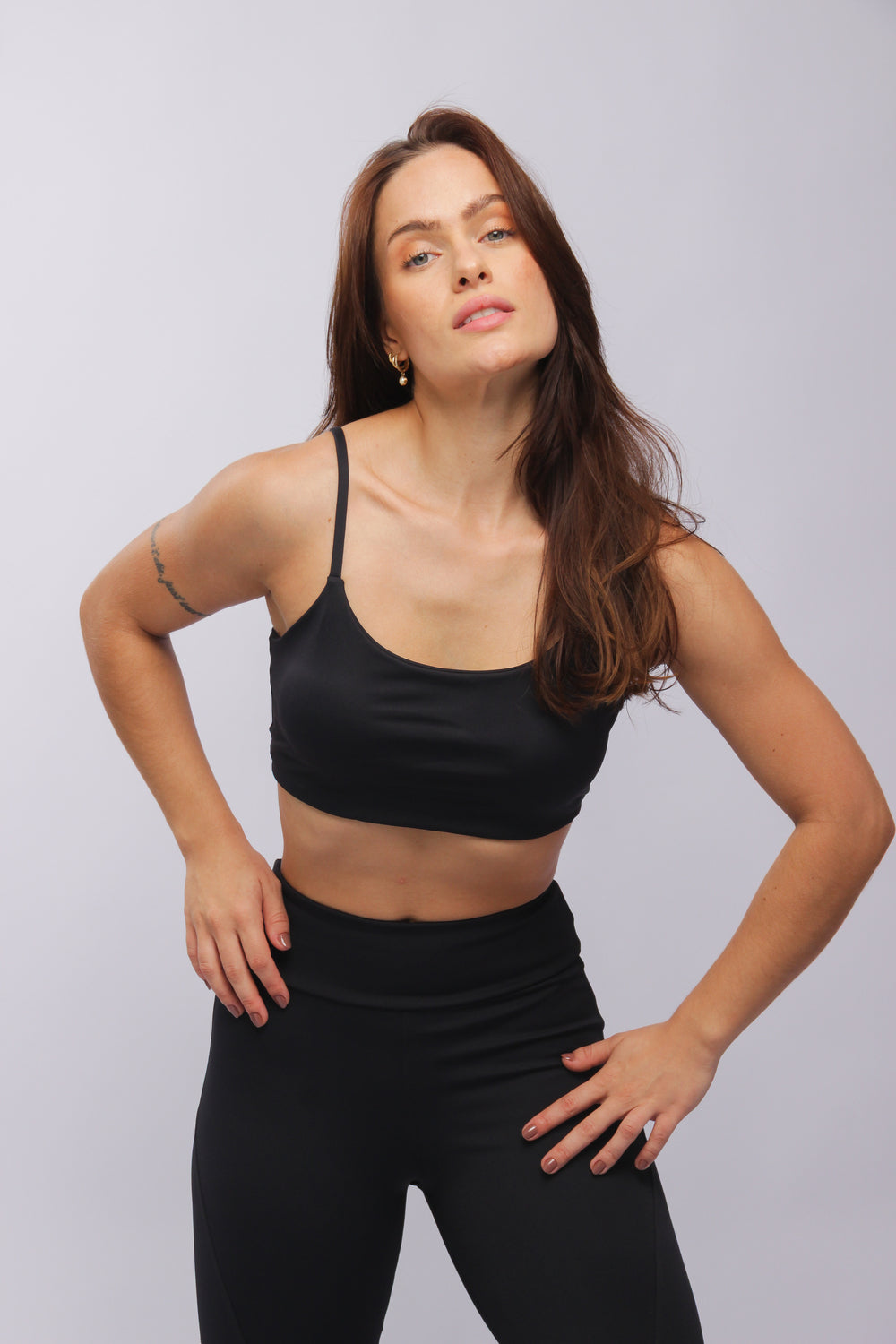 25012 - Legging Com Recortes Sport Preto - Duna Casual