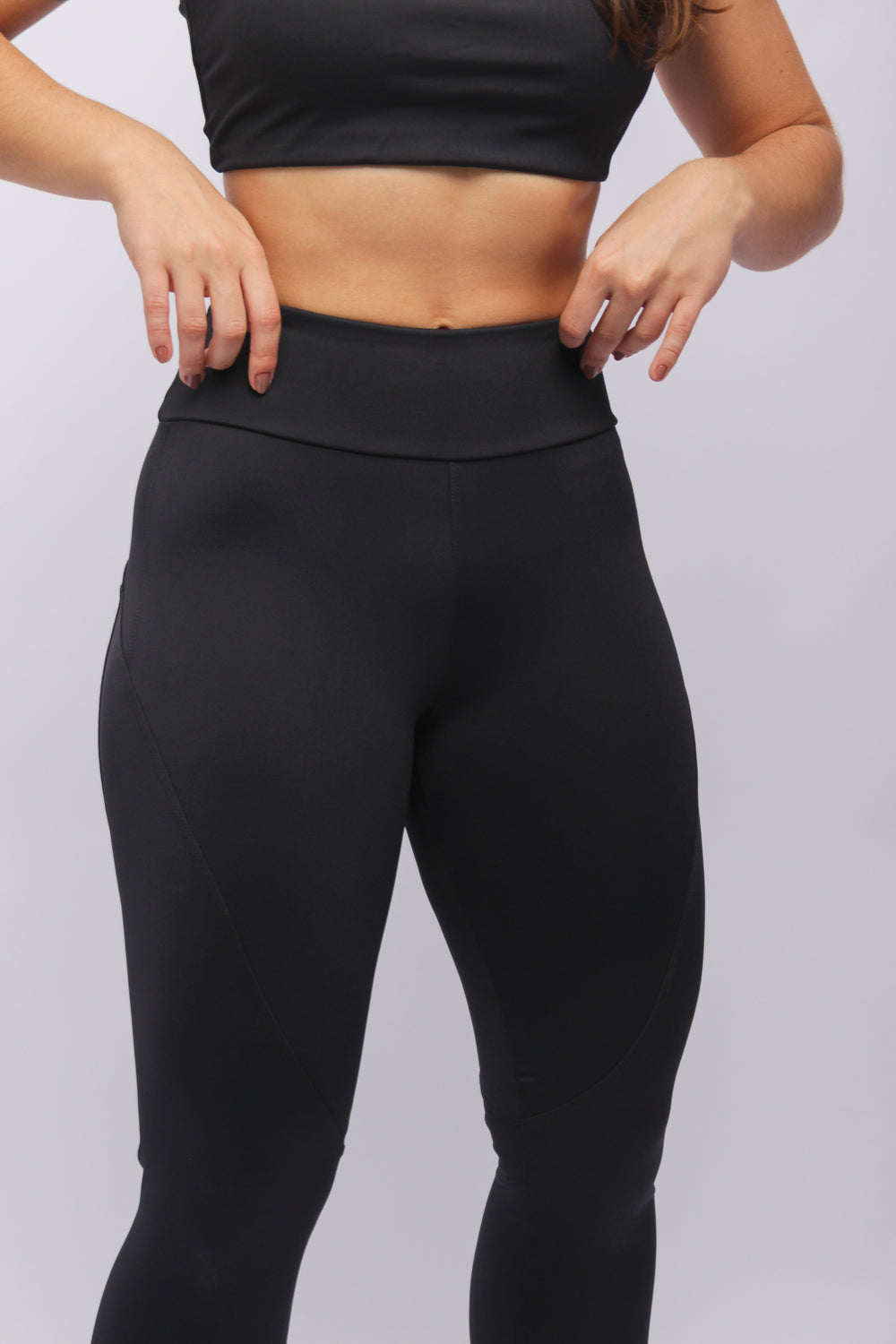 25012 - Legging Com Recortes Sport Preto - Duna Casual