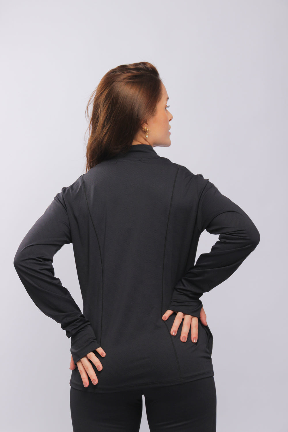 25005 - Jaquetinha Dry Fit Sport Preto - Duna Casual