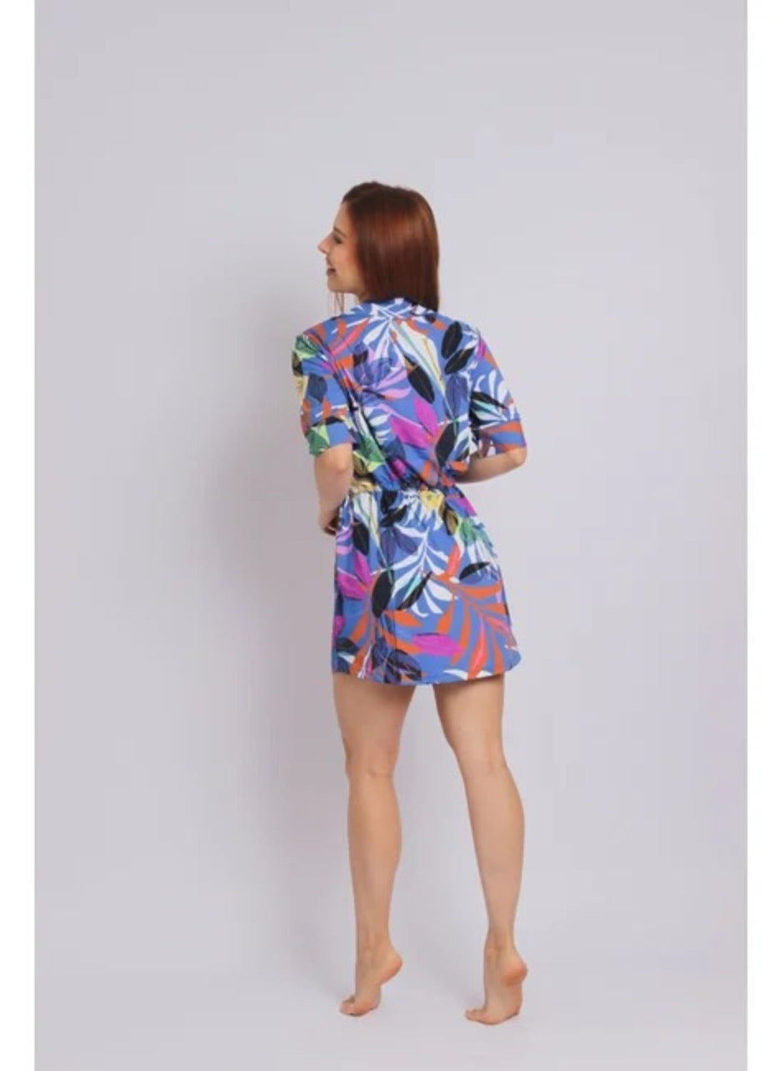 4003 - Saída De Praia Curta Camisão De Malha Fria Ceu Santo Amaro - Duna Casual