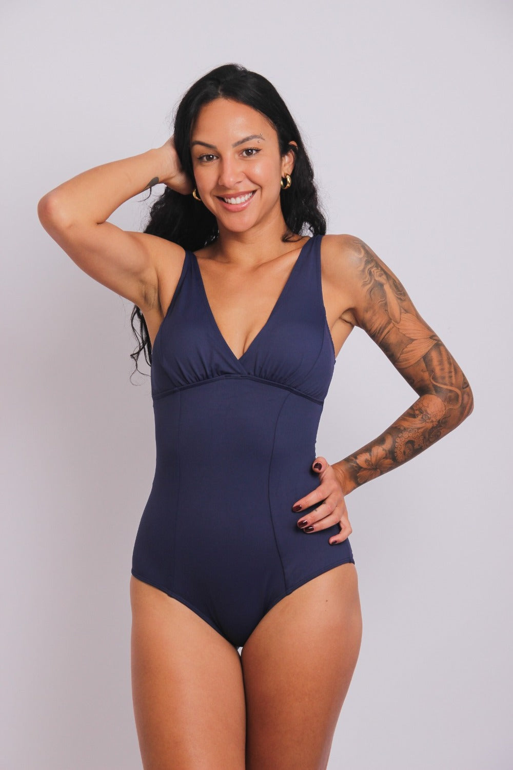 2607 - Maiô Clássico Tradicional Azul Marinho - Duna Casual