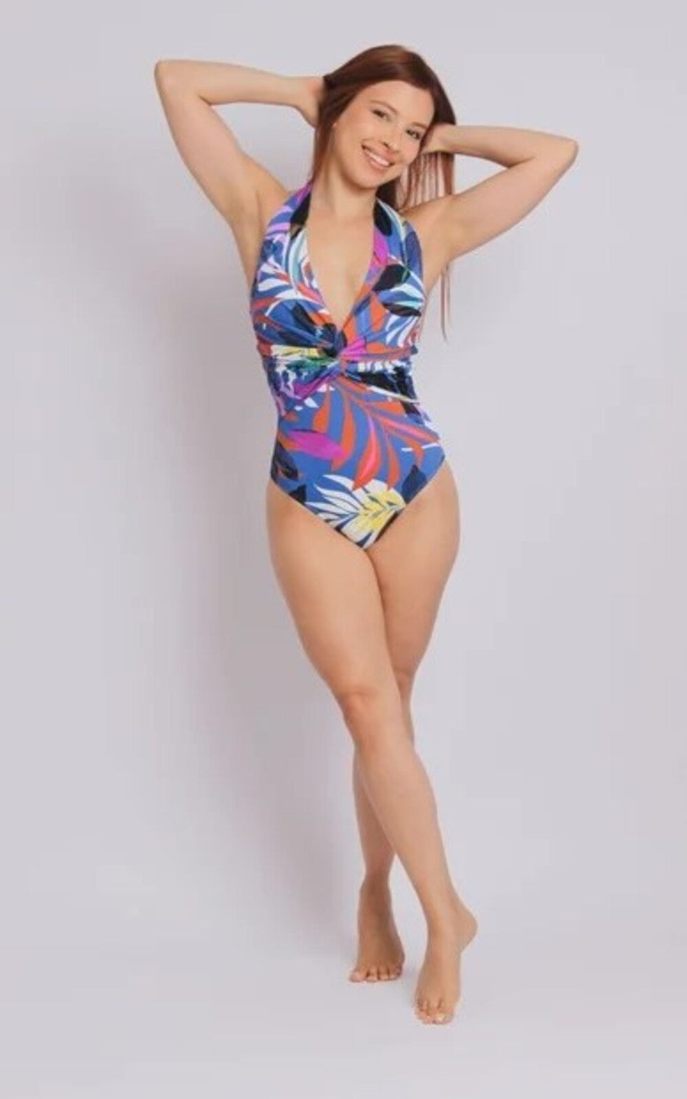 2616 - Maiô Frente Única Transpassado Ceu Santo Amaro - Duna Casual