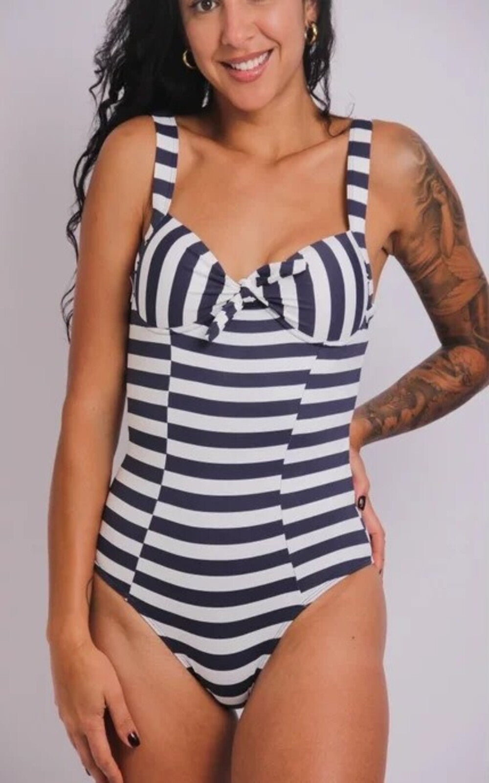 2621 - Maiô Com Bojo e Aro Nautico - Duna Casual