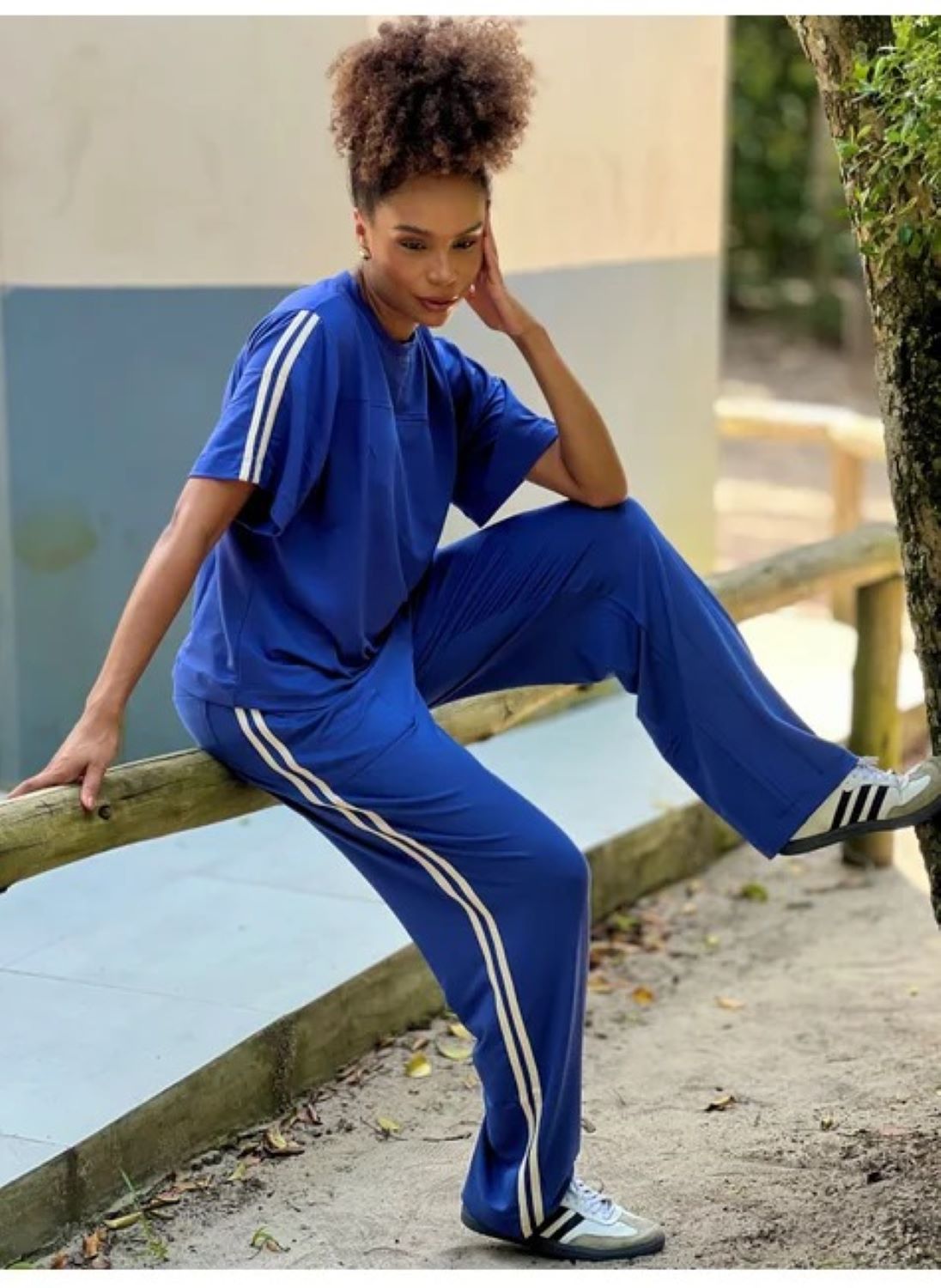 PL007 - Calça Comfy Azul Céu - Duna Casual